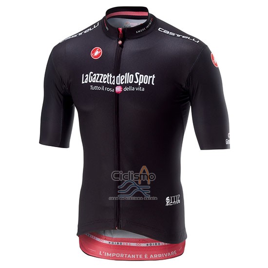 Giro d'Italia Ropa Ciclismo Culotte Corto 2018 Hombre Mangas Cortas Negro